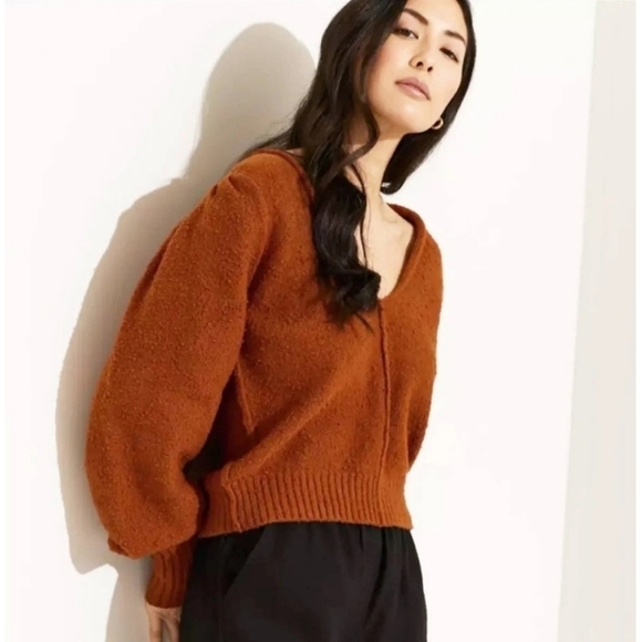 NEW Free People | Reverie Vneck Sweater S - Picture 8 of 16